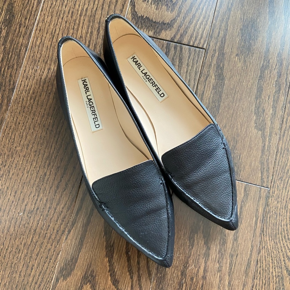 Karl Lagerfeld pointy flats
